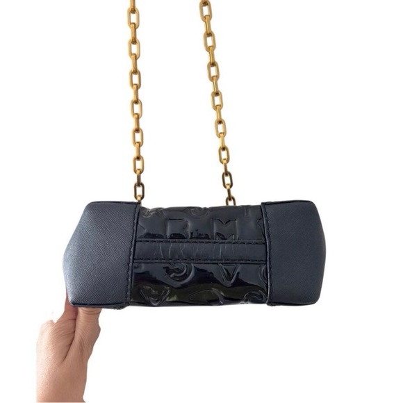 Marc Jacobs Black Patent Mini Bag with Gold Chain - Picture 9 of 10